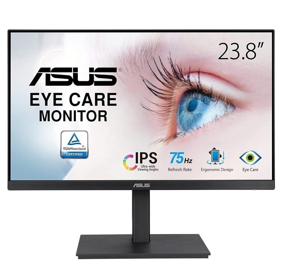 Skjerm - 24" ASUS VA24EQSB - 1920x1080 (FHD) - 75Hz - IPS - 90LM056F-B01170