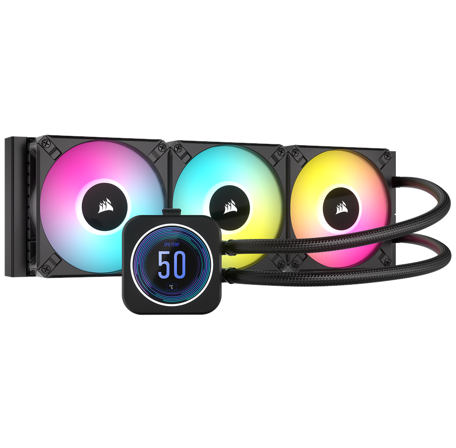 Prosessor-kjøler - Corsair iCUE H150i ELITE LCD XT - CPU Vannkjøling - Max 34 dBA - CW-9060075-WW