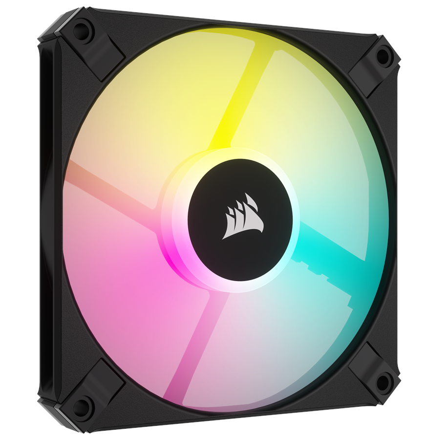 Kabinettvifte - Corsair AF120 RGB Slim Single Pack - Black - Kabinettvifte - 120mm - Svart - 28 dBA - CO-9050162-WW