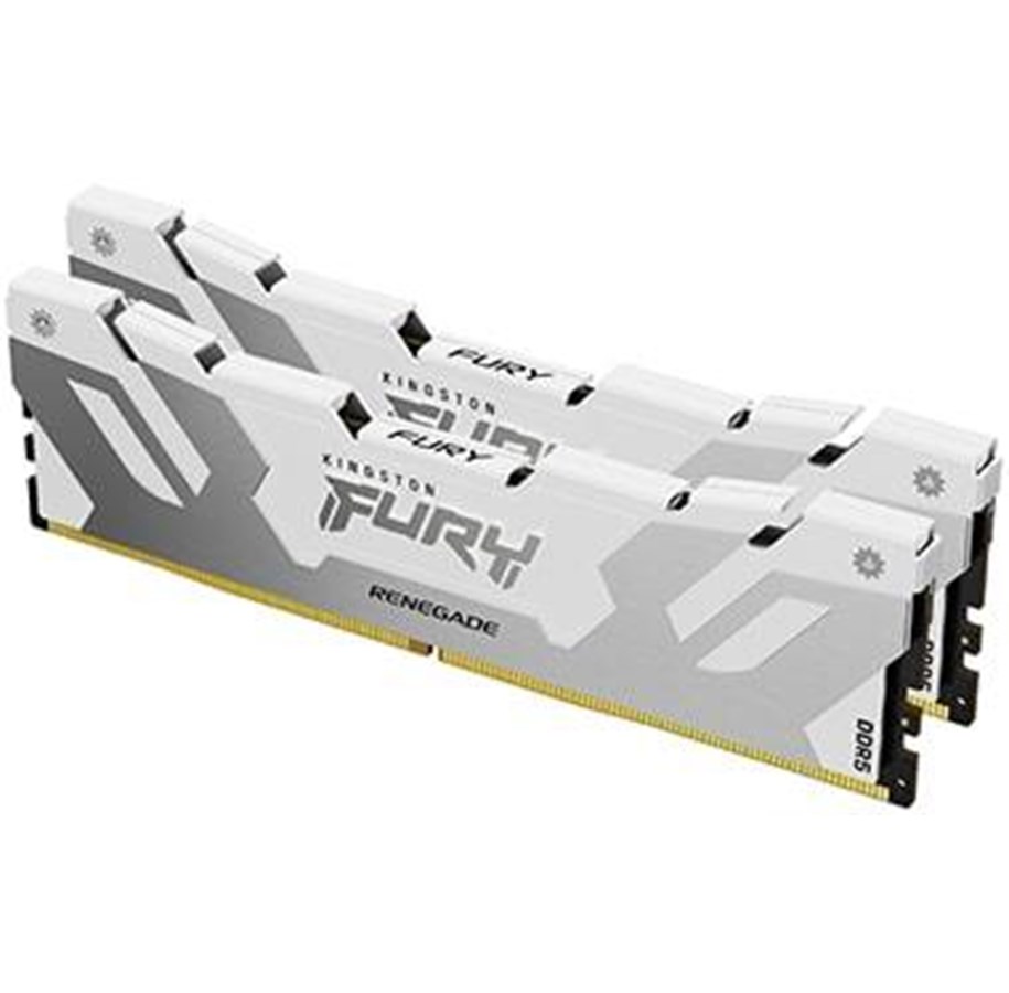 RAM - Kingston FURY Renegade DDR5-7200 - 32GB - CL38 - Dual Channel (2 pcs) - Intel XMP - Hvit - KF572C38RWK2-32