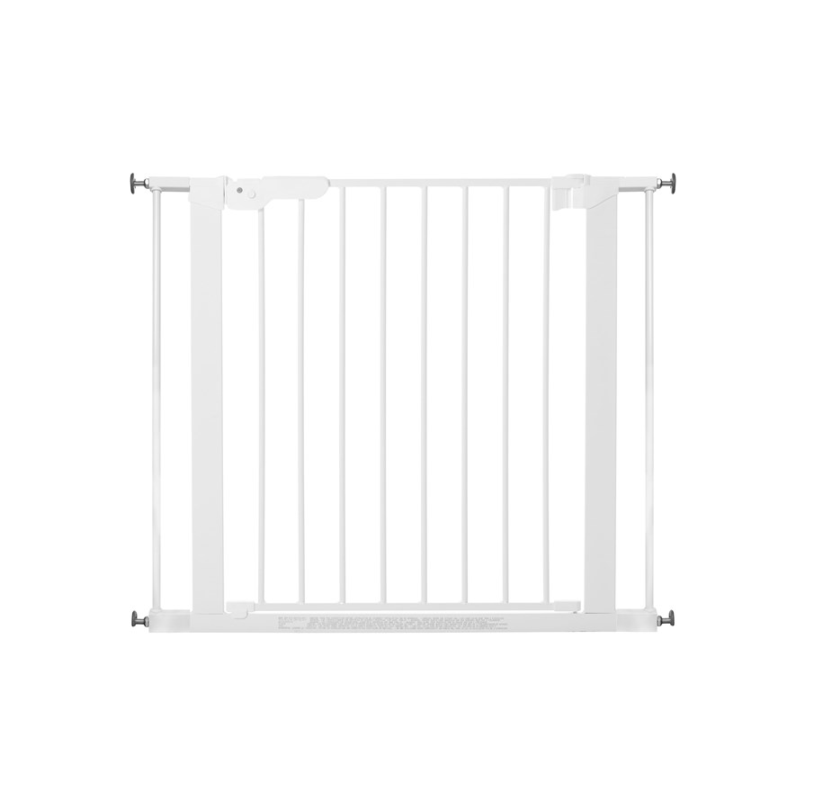 Babyutstyr - BabyDan Premier sikkerhetsgrind med 2 forlengere, hvit, 86-93,3 cm - 500870