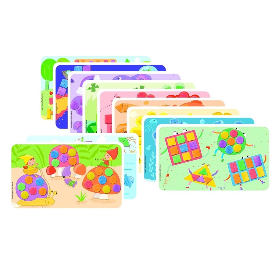 Kreative leker - PlayMais Cards Decorating Shapes & Colors 24st. - 160086