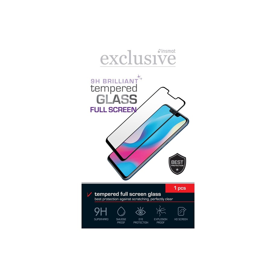 Mobil - Beskyttelsesglass - Insmat Exclusive Brilliant - screen protector for mobile phone - full screen - 861-1399