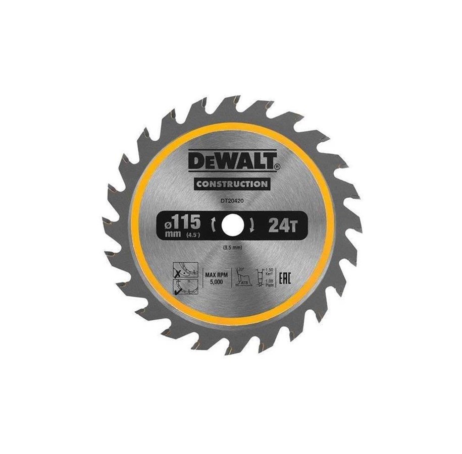 Sirkelsag - Dewalt 115MM 24T TCT SAW BLADE - DT20420-QZ