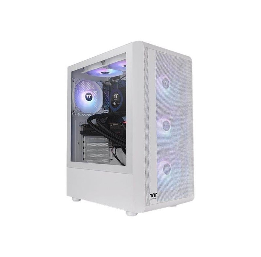 Kabinett - Thermaltake S Series S200 TG ARGB Snow - Kabinett - Tower - Hvit - CA-1X2-00M6WN-00
