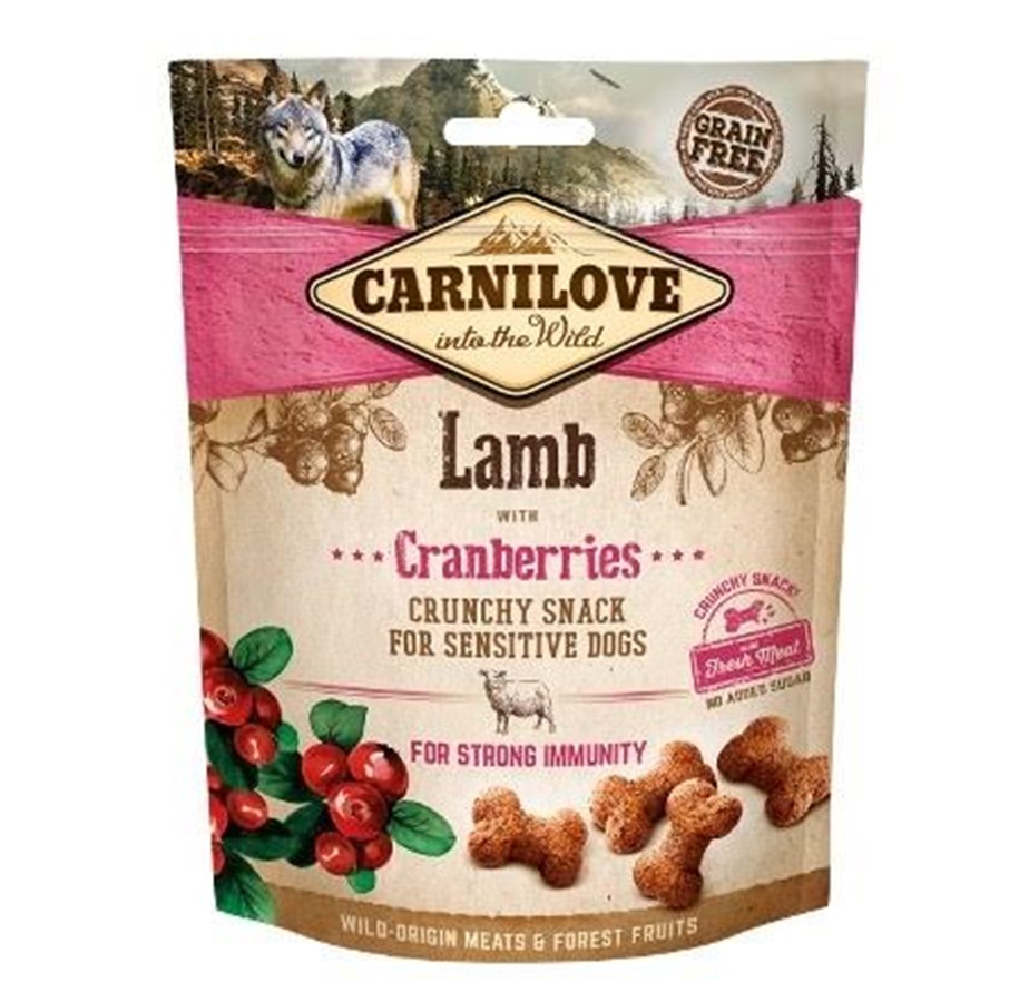 Hund - Carnilove Crunchy Lamb with Cranberries 200g - 8595602527250