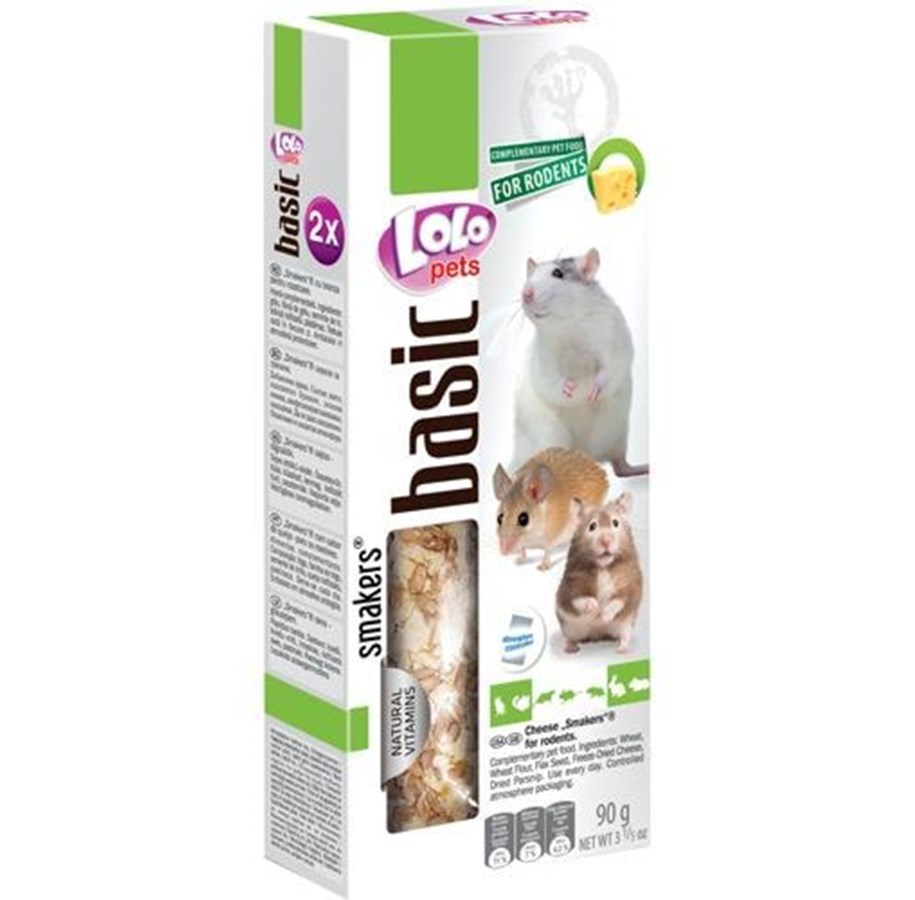 Smådyr - Lolo Pets 2xseed sticks rodent/rabbit cheese - HT71118