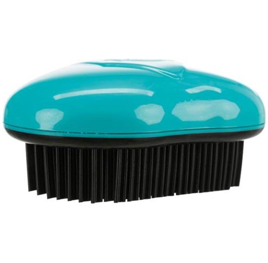 Hund - Trixie Upholstery and textile brush TPR 7 × 10 cm Black/Teal - TX23237