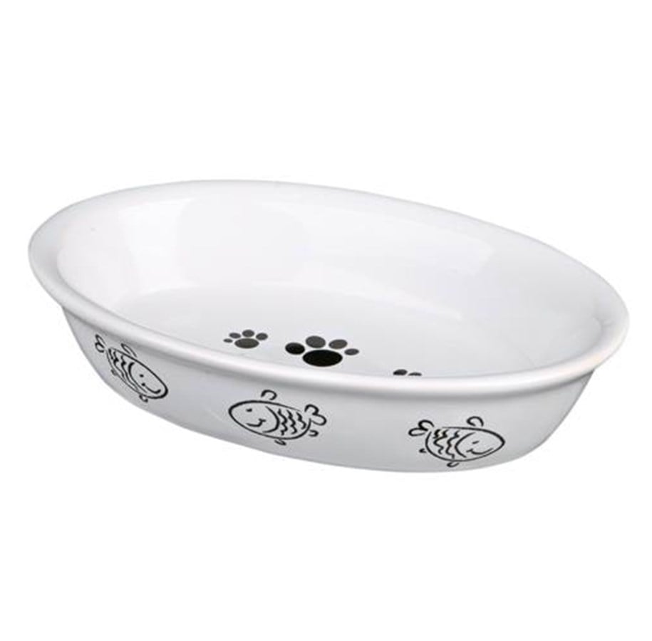 Katt - Trixie Ceramic Bowl for Cats 0.2 l/15 × 10 cm assorted colours - TX24495