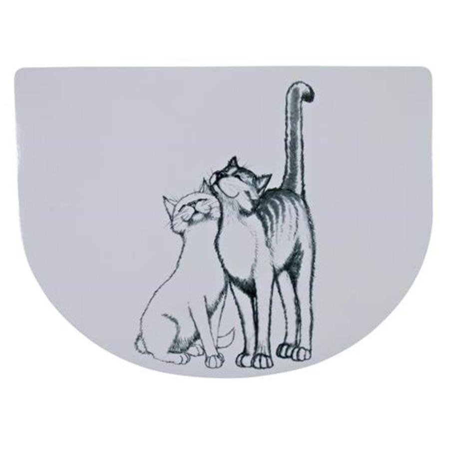 Katt - Trixie Place Mat Pussy Cats 40 × 30 cm white - TX24540
