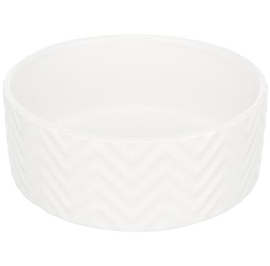 Hund - Trixie Ceramic Bowl dog 1.6 l/ø 20 cm white - TX25025