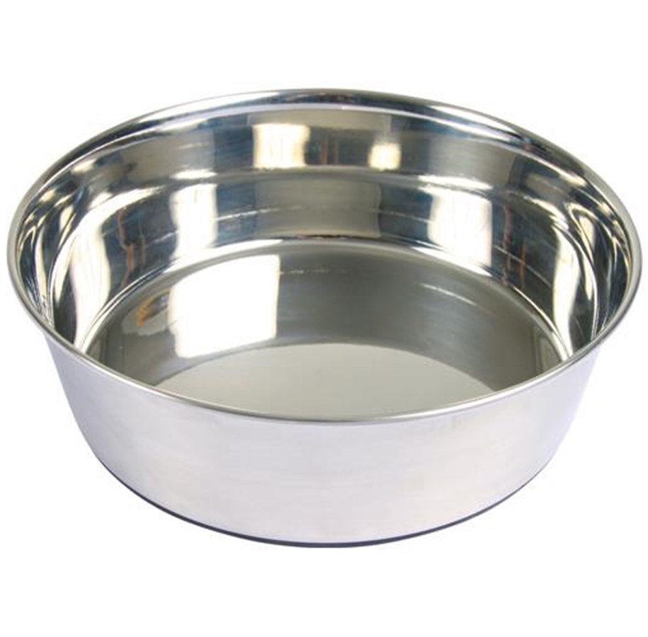Hund - Trixie Stainless Steel Bowl  ø 24 cm / 2.5 l - TX25074