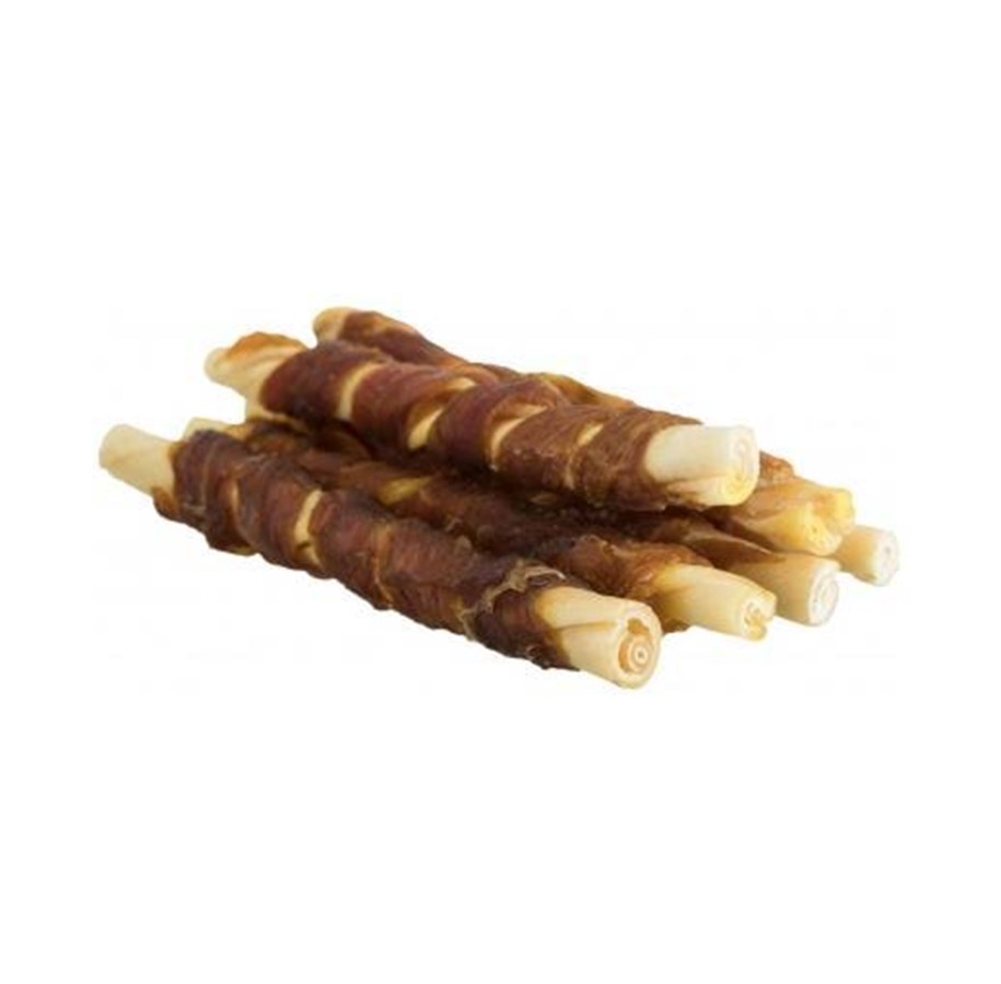 Hund - Trixie Denta Fun Buffalo Chewing Rolls 12cm 5pcs 70g - TX31388