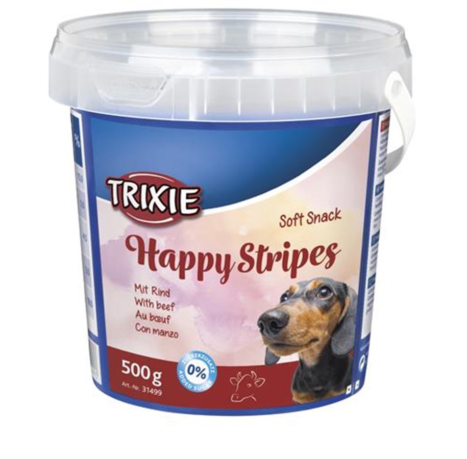 Hund - Trixie Soft Snack Happy Stripes 500 g - TX31499