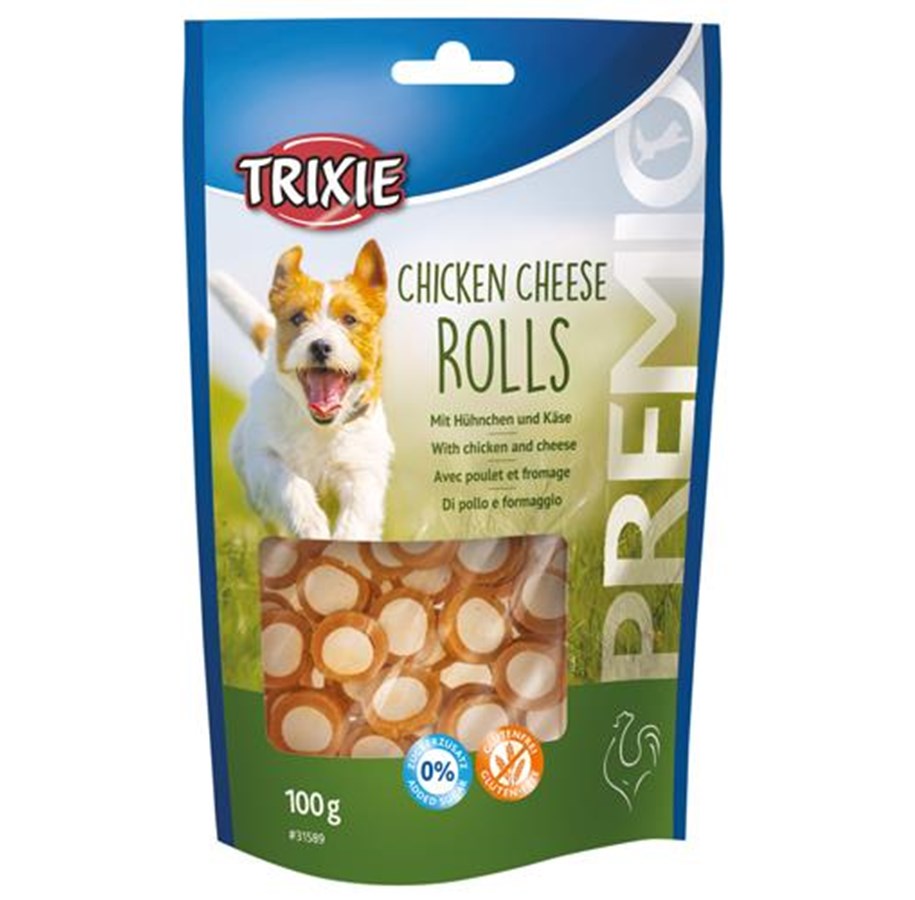 Hund - Trixie PREMIO Chicken Cheese Rolls 100 g - TX31589