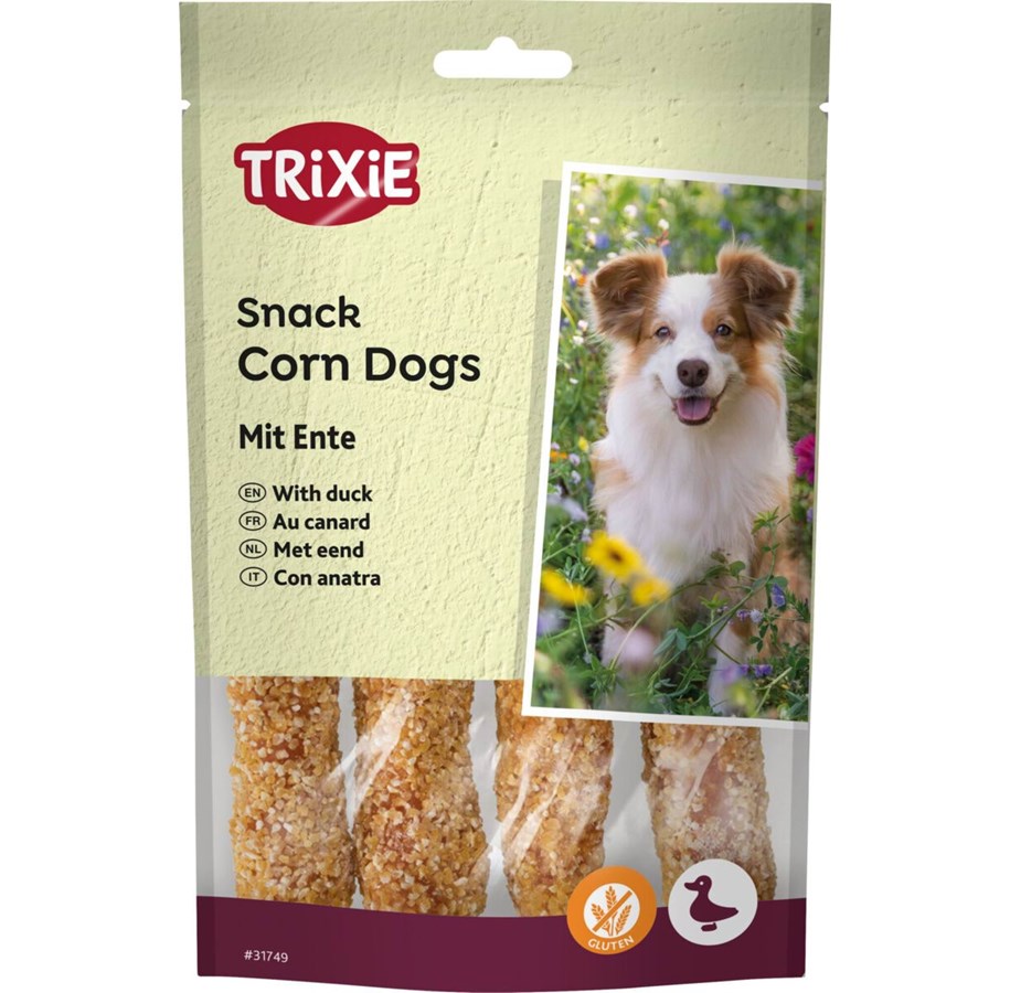 Hund - Trixie Hundegodbiter Snack Corn Dogs med And 100g - 31749