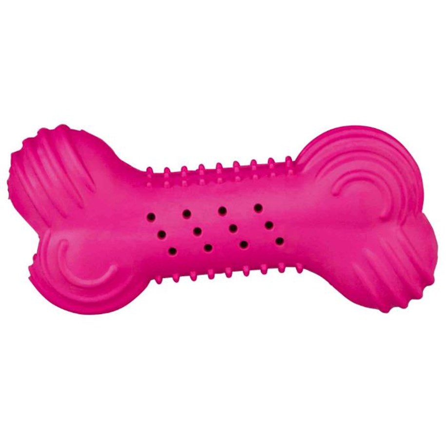 Hund - Trixie Rustling Bone Dog Toy 11 cm assorted colours - TX34848