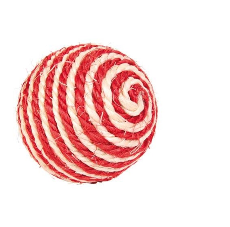 Katt - Trixie Sisal Ball ø 6 cm assorted colours - TX4075