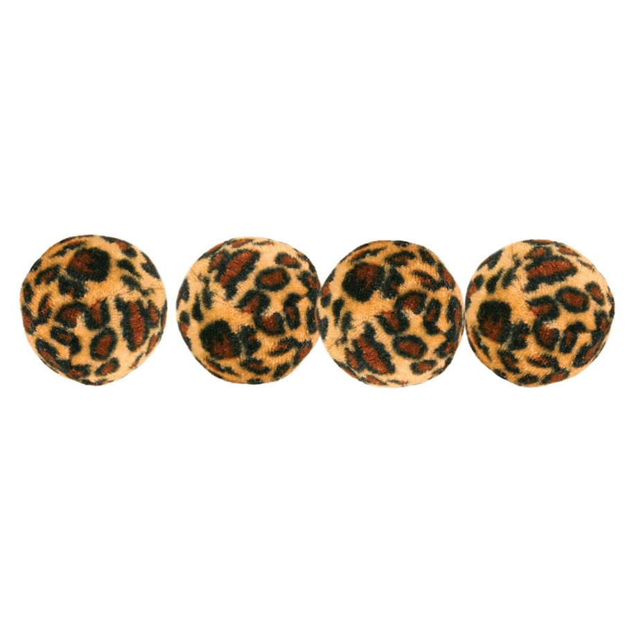 Katt - Trixie Set of Toy Balls with Leopard Print ø 4 cm - TX4109