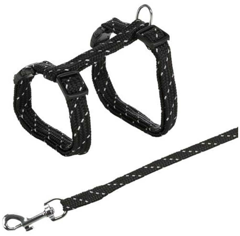 Katt - Trixie Harness with Lead Reflecting assorted colours - TX4183