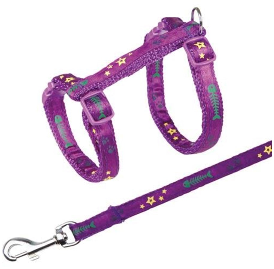 Katt - Trixie Harness with Lead assorted colours - TX4209
