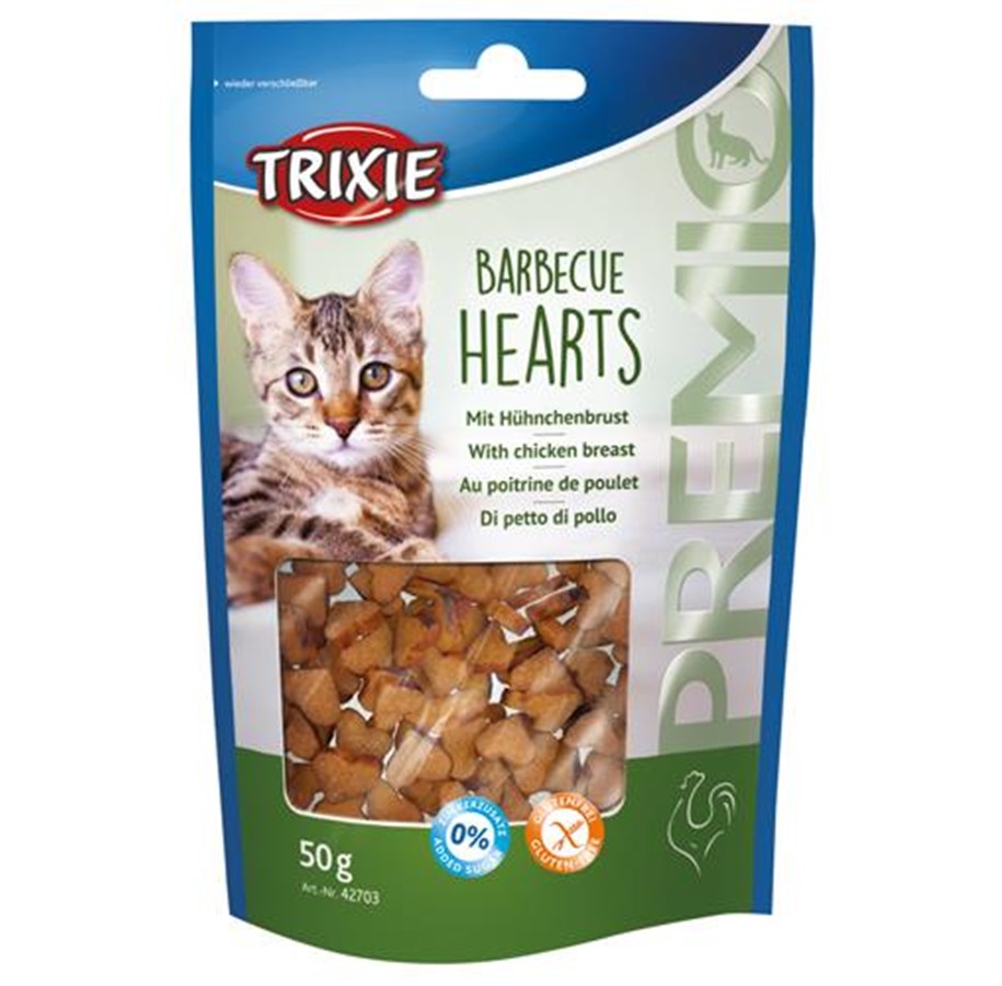 Katt - Trixie PREMIO Barbecue Hearts 50 g - TX42703