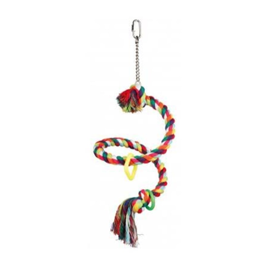 Bur og tilbehør - Trixie Spiral Rope Perch 50 cm - ⌀21 mm assorted colours - TX5164