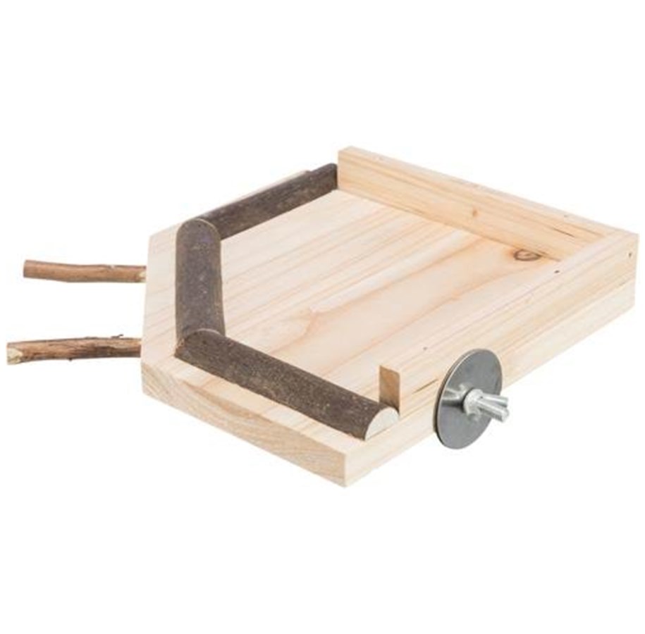 Pinner, husker og lekestativ - Trixie Landing area with perches wood 19 × 19 cm - TX51698
