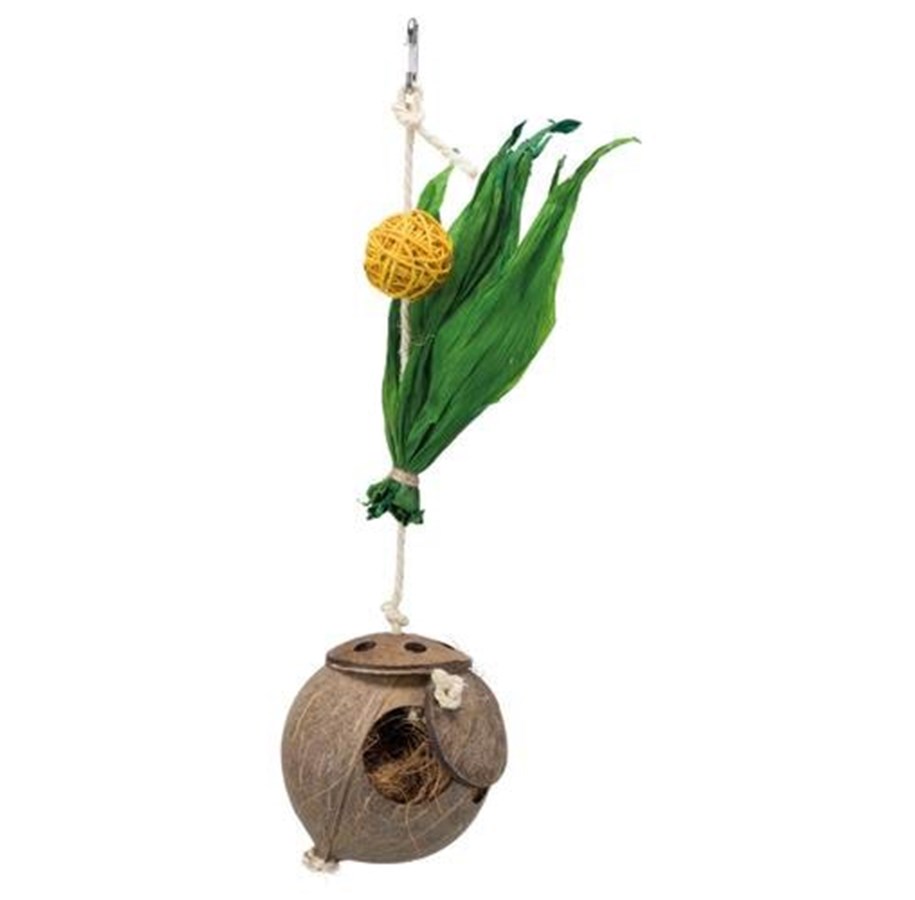 Pinner, husker og lekestativ - Trixie Coconut on sisal rope 35 cm - TX58920