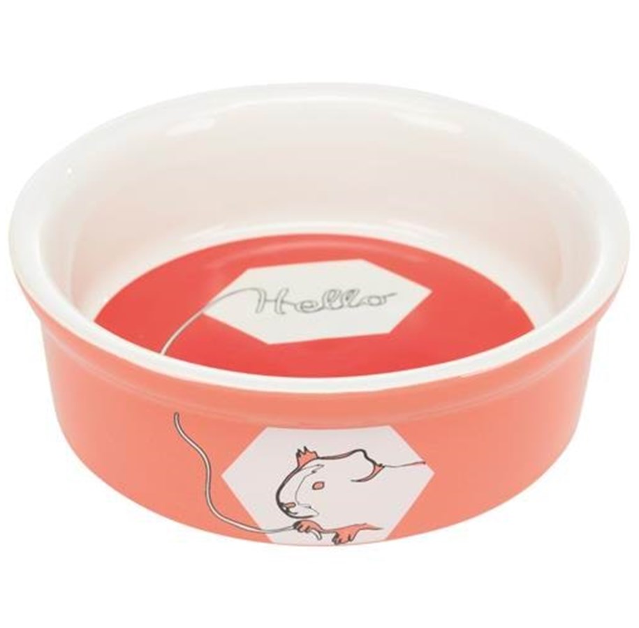 Smådyr - Trixie Ceramic Bowl guinea pig g 240 ml/ø 12 cm assorted colours - TX60735