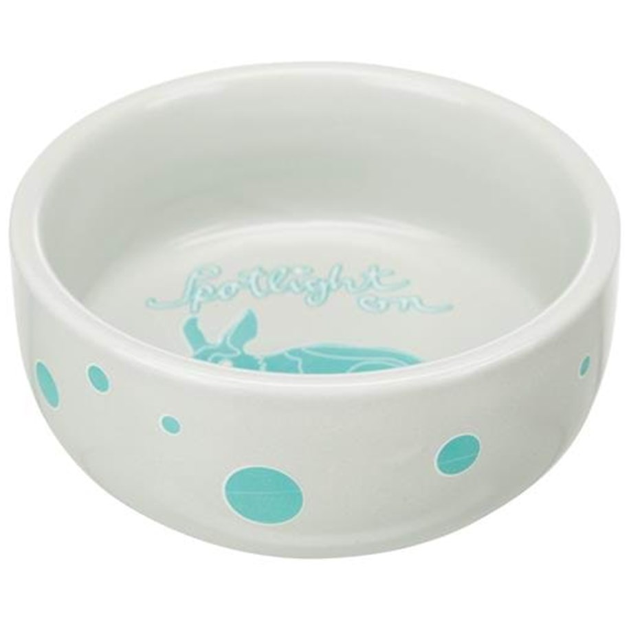 Smådyr - Trixie Ceramic Bowl rabbit 250 ml/ø 11 cm assorted colours - TX60739