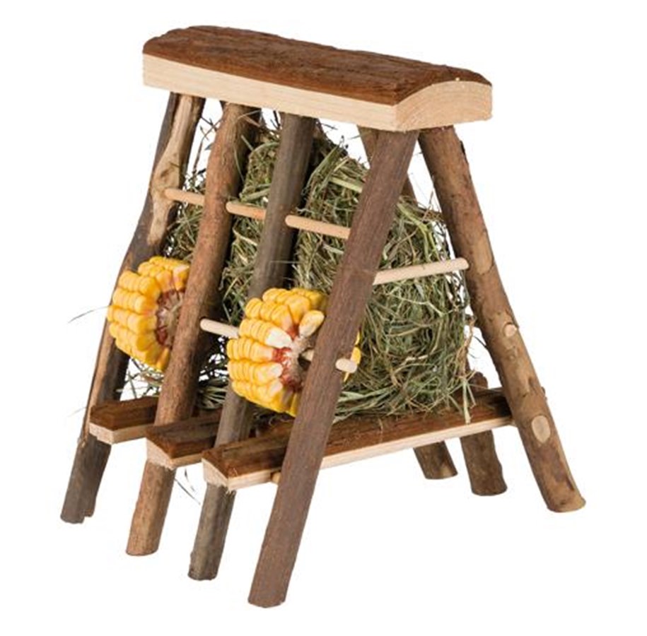 Smådyr - Trixie Hay Manger with Hay 17 × 20 × 17 cm. - TX60773