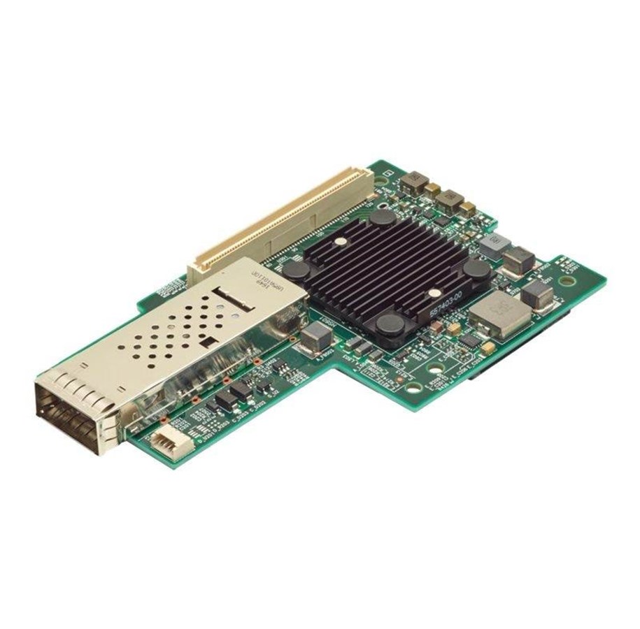 Nettverksadapter - Broadcom BCM957414M4143C - network adapter - PCIe 3.0 x8 Mezzanine - 50 Gigabit QSFP28 x 1 - BCM957414M4143C