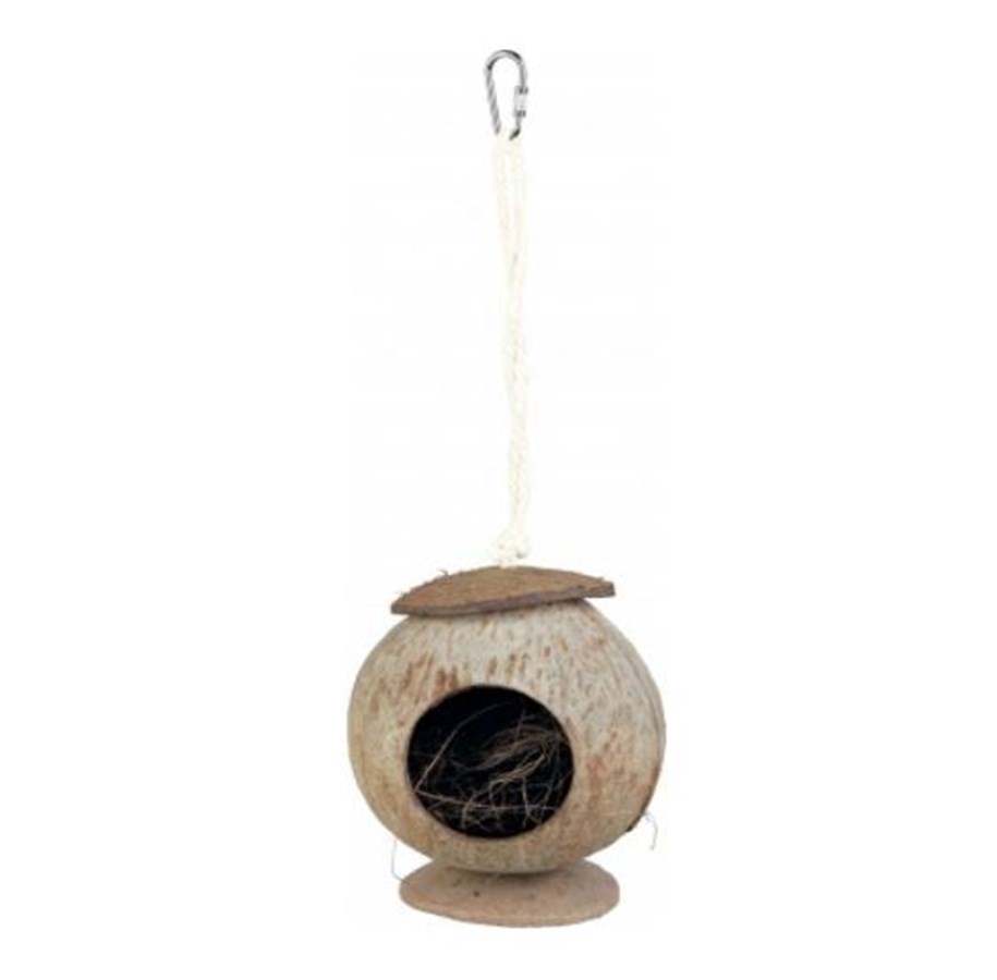 Smådyr - Trixie Coconut House ø 13 × 31 cm - TX6209