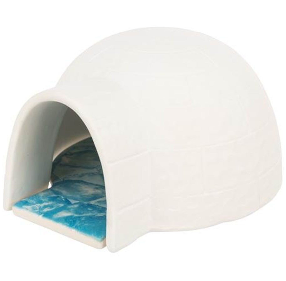 Smådyr - Trixie Igloo with Cooling Plate 13 × 9 × 15 cm. - TX63014