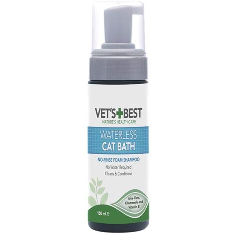 Katt - Vets Best Vannfri Kattebadeskum Sjampo 150ml - K01114