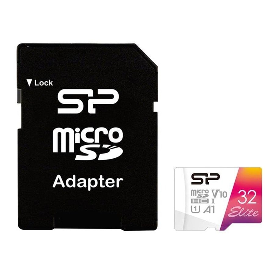 Minnekort - Silicon Power Elite - flash memory card - 32 GB - microSDHC UHS-I - SP032GBSTHBV1V20SP