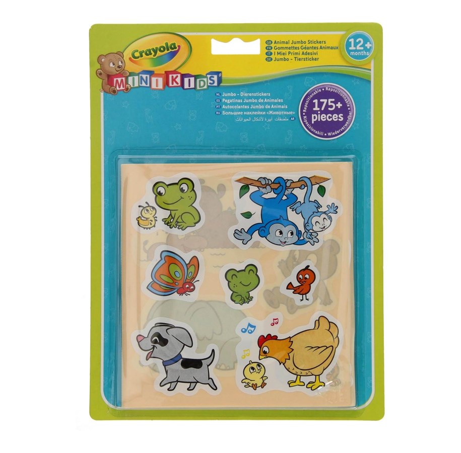 Kreative leker - Crayola Mini Kids - Stickers Animals - 256291