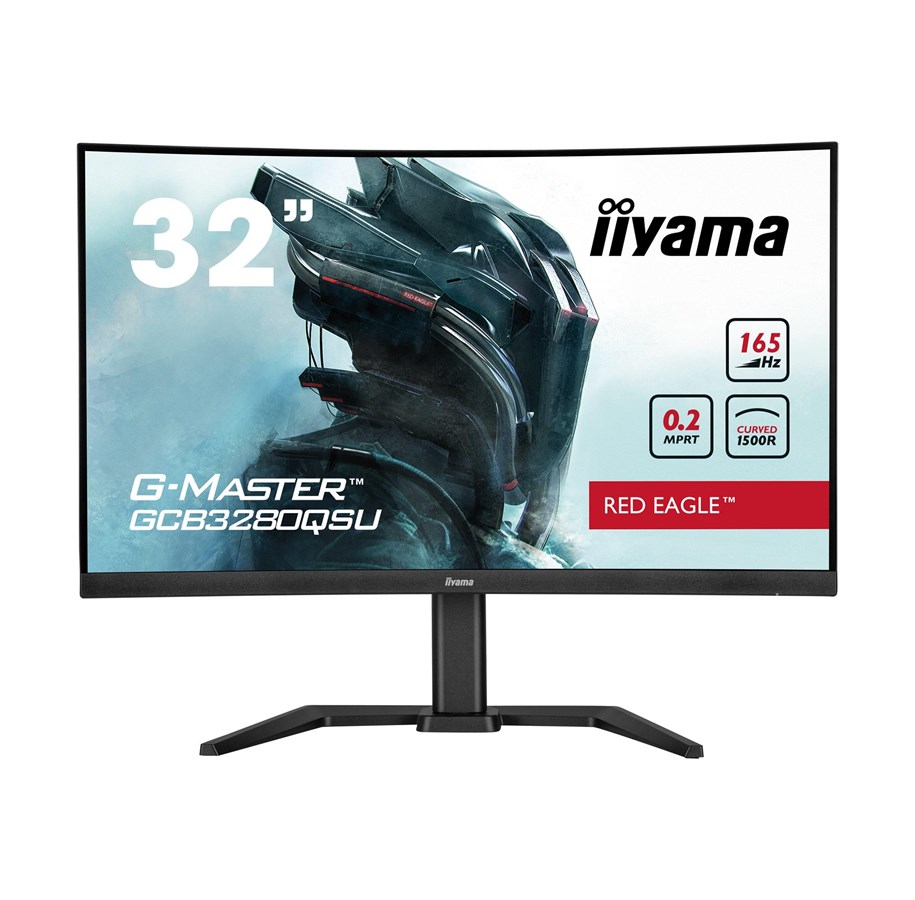Skjerm - 32" iiyama G-MASTER Red Eagle - 2560x1440 - 165Hz - VA - GCB3280QSU-B1