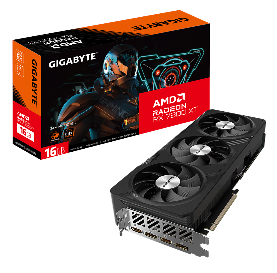 Grafikkort - GIGABYTE Radeon RX 7800 XT GAMING OC - 16GB GDDR6 RAM - Grafikkort - GV-R78XTGAMING OC-16GD
