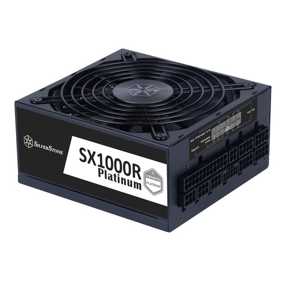 Strømforsyning (PSU) - SilverStone SFX-L Series SST-SX1000-LPT Strømforsyning (PSU) - 1000 Watt - 120 mm - ATX - 80 Plus Platinum sertifisert - SST-SX1000R-PL