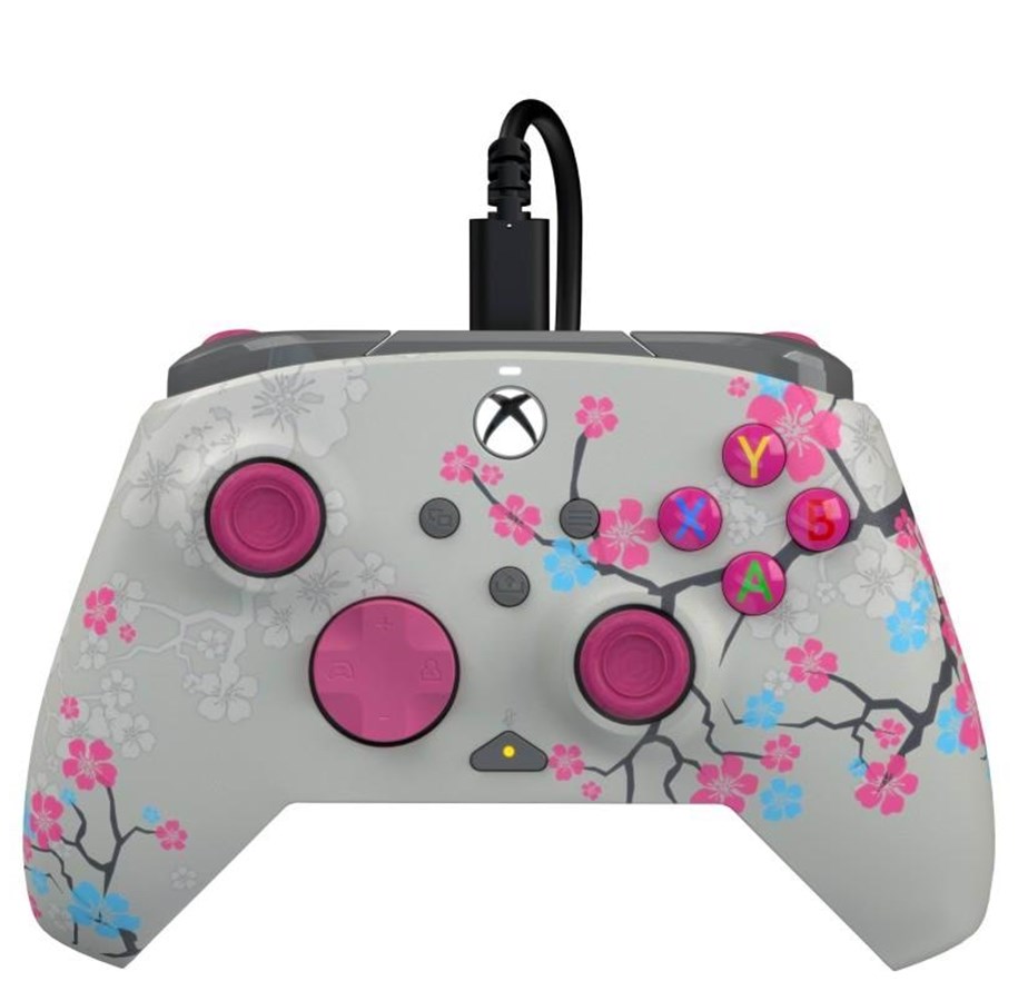 Spill - Tilbehør - PDP Rematch - Blossom (Glow In Dark) - Wired Controller - Microsoft Xbox One - 049-023-BLSM