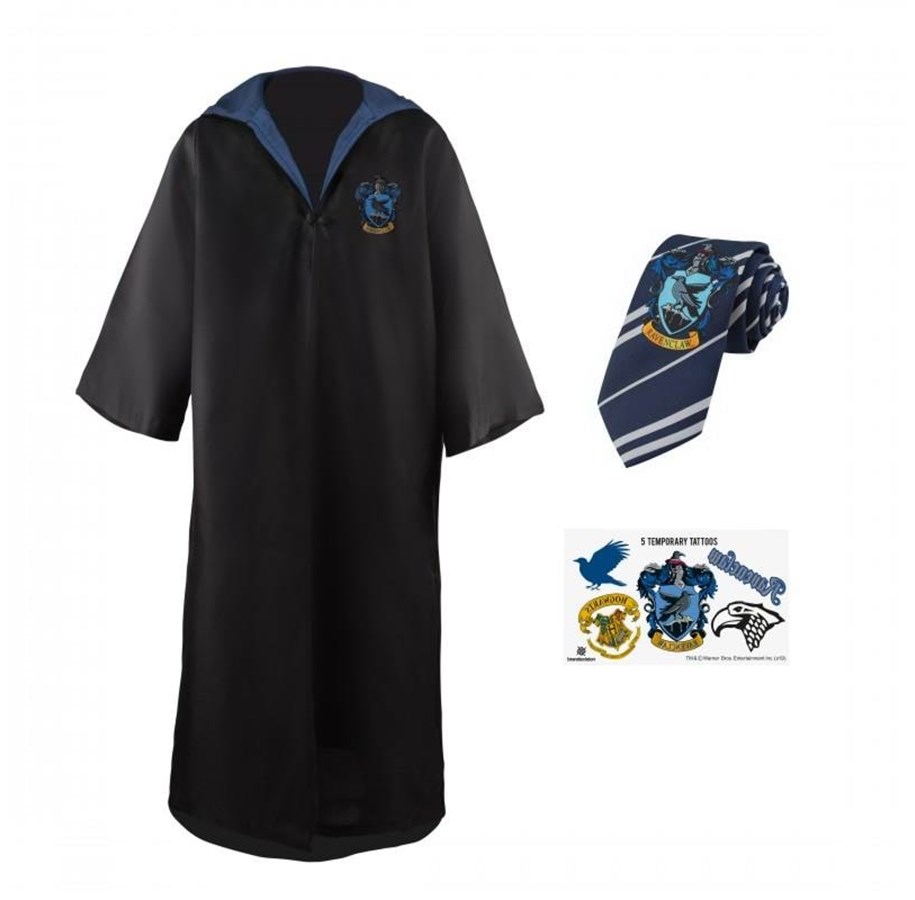 Reklameartikler - Cinereplicas - HP Entry Robe Necktie & Tattoos Ravenclaw Large EU - 4895205606548