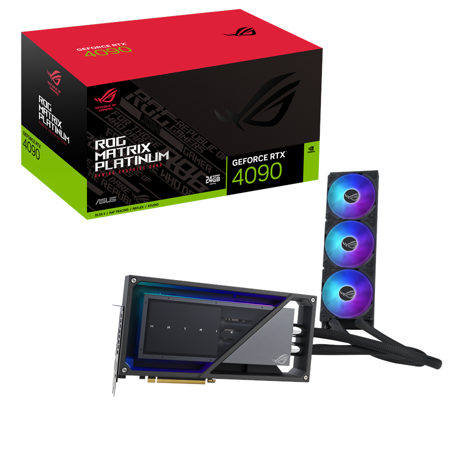 Grafikkort - ASUS GeForce RTX 4090 ROG MATRIX Platinum - 24GB GDDR6 RAM - Grafikkort - 90YV0ID7-M0NM00