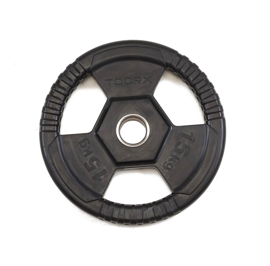 Sport & Fitness - Toorx Weightplate Rubber 15 kg Ø50 - DGG-TG15BLACKONE SIZE