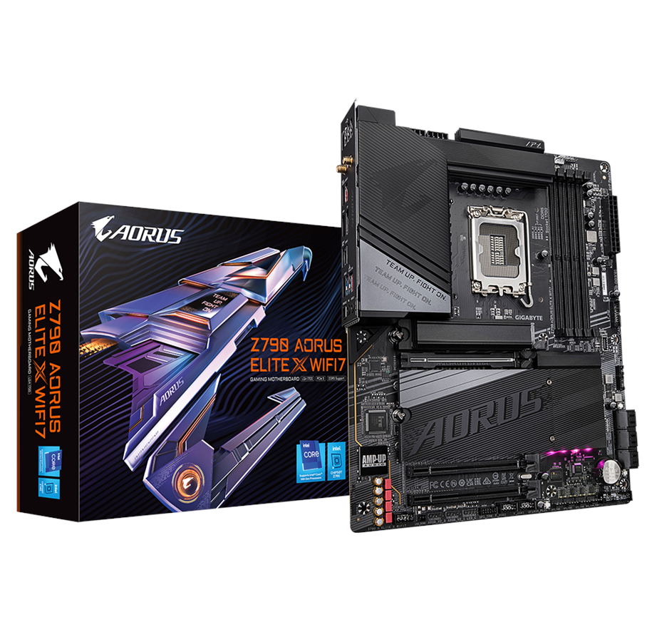 Hovedkort - GIGABYTE Z790 AORUS ELITE X WIFI7 Hovedkort - Intel Z790 - Intel LGA1700 - DDR5 RAM - ATX - Z790 A ELITE X WIFI7