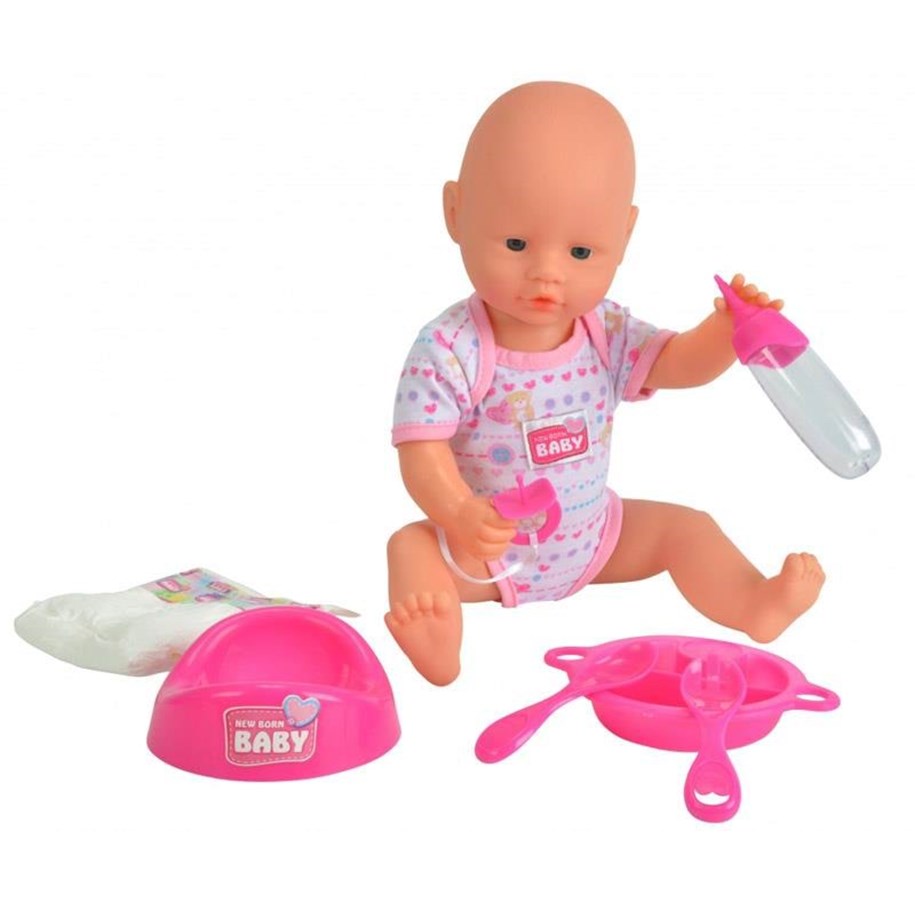 Dukker, Bamser & Utstyr - Simba New Born Baby 38cm - 105032533 / 4006592525330