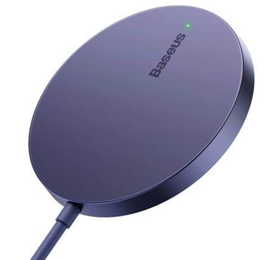 Mobil - Adaptere og ladere - Baseus Magnetic Wireless Charger  Simple Mini3 15W (Dusty purple) - CCJJ040205