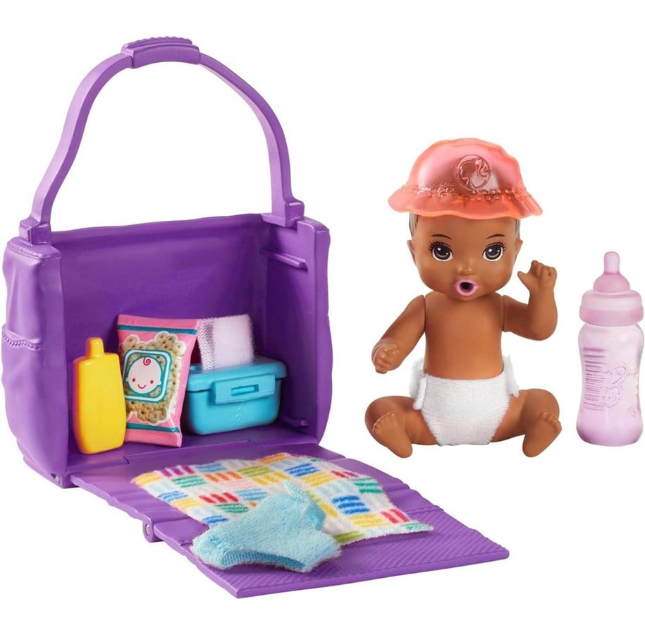 Dukker, Bamser & Utstyr - Barbie Skipper Babysitters inc (Baby Changing Playset) - 0887961803556