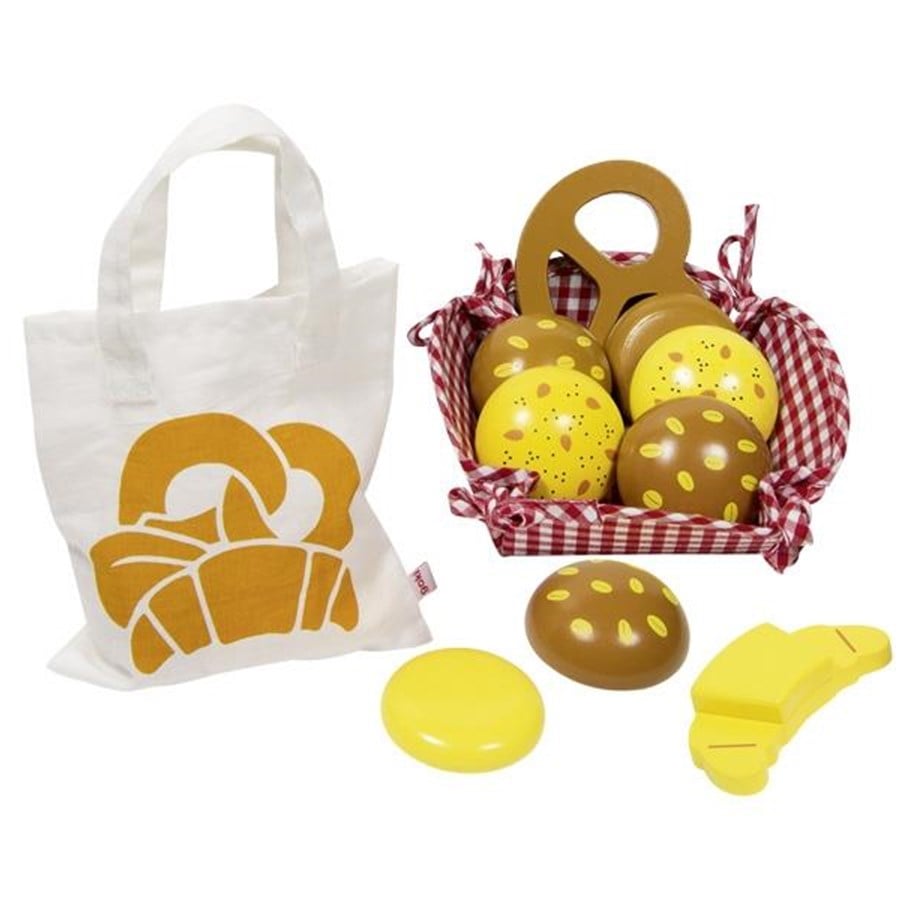 Rollelek - Goki Breakfast Basket/Picnic Set with Wooden Bread - 51704